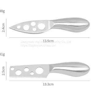 Stainless Steel 4 Pieces Cheese Knife Set: Hard and Soft Cheese Knives, Serving Fork & Cheese Spreader thumbnail-5