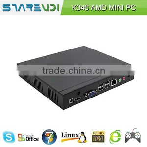 Good Bargain Barebone Mini pc Ubuntu Mini pc K340 AMD E2-1800 Dual Core 1.7G 18W Power Consumption thumbnail-3