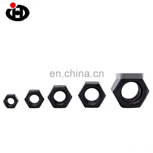 Superb DIN439 Carbon Steel Black Hex Thin Nuts M20 thumbnail-5