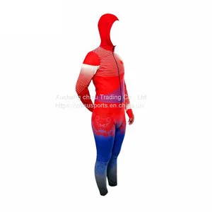 Confortable Sublimation Custom Ski Ice Speed Skating Tights Racing Suits Skin Suit thumbnail-2