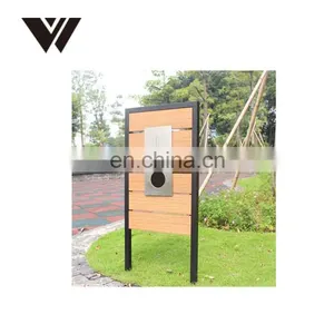 New Design Metal Mail Post Box With Wood Outdoor Wall Mounted Letter Box Residential Mailboxes thumbnail-5