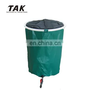 China Green 120L Irrigation System Zipper Flexible Rain Water Barrel thumbnail-2