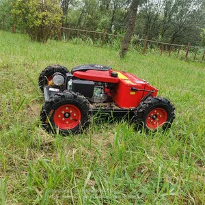 Radio Control Mower, China Remote Control Mower With Tracks Price, Grass Cutting Machine for Sale thumbnail-5