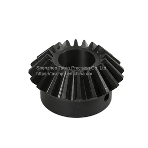 Black Nylon Straight Bevel Gear thumbnail-1