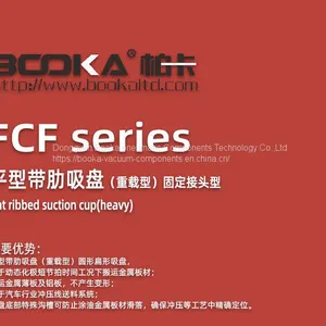 Flat Ribbed Suction Cup Vacuum Sucker Vacuum System Accessories With Connector and Spring Plungers thumbnail-3