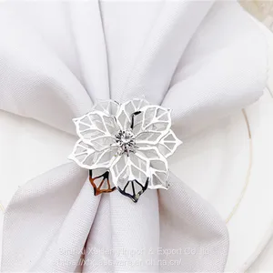 Wholesale Bulk Napkin Ring Wedding With Antique Palm Leaf Embossed Design thumbnail-2