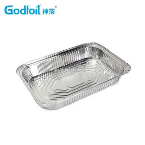 Rectanglar Aluminum Foil Container Wrinkle Wall Container thumbnail-4