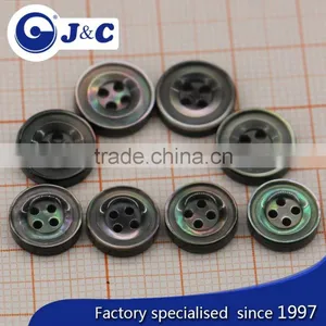 OEM Black Mother of Pearl Sea Shell Button thumbnail-1