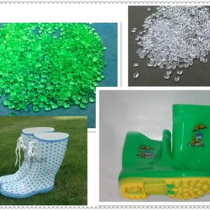 Manufacturer Supply Hot Sale in Africa South American Soft Crystal Pvc Rain Boots Sandals PVC Virgin Granules Compound thumbnail-3