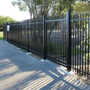 Low-Maintenance Wrought Iron Garden Fence | Durable Powder-Coated Steel Pickets thumbnail-1