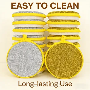 Kitchen Sponges Washing King Scourer Sponge Premium Dish Washing Sponges With Soft & Scrub Sides thumbnail-1