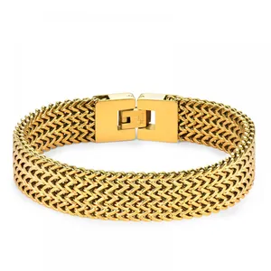 Fashion Men Cuban Bracelet Stainless Steel Women Bracelet On Hand For Couple Unisex Wrist Chain Jewelry thumbnail-3
