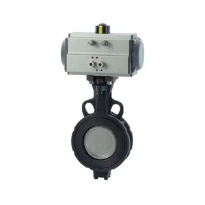 Manufacturer Direct Sales Pneumatic Double Eccentric Butterfly Valve With Clamp Butterfly Valve thumbnail-3