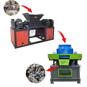 Municipal Waste Plastic Waste Agricultural Waste Dual Axis Shredder and RDF Fuel Rod Forming Machine EPC thumbnail-1