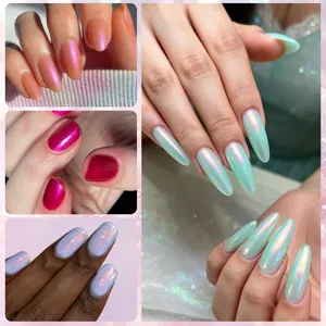 Popular Water-based, Quick-drying Nail Polish (no-bake) Iridescent Mermaid-effect Pearlescent Nail Polish Wholesale Nail Art Accessories thumbnail-2
