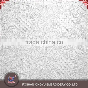 Unique and Fashional Style Micro Fiber Polyester Cheap Bridal Water Soluble Lace Fabric thumbnail-1