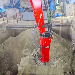 Stationary Hydraulic Rockbreaker Boom for Mine Crusher Stations thumbnail-4