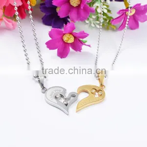 Fashion Jewelry 2016 316l Stainless Steel Jewelry Heart Pendant Necklace Necklaces For Couple Quality Choice Most Popular thumbnail-5