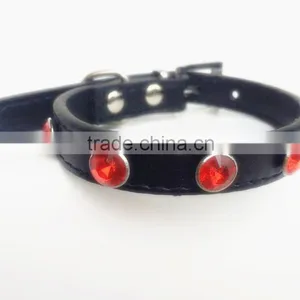Professional Factory Wholesale Multiple Color pu Leather Dog Collars thumbnail-3