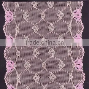 Pink Elastic Lace Trimming thumbnail-1