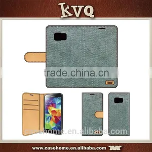 Shenzhen KVQ Factory Exclusive Design Luxury Jeans Wallet Case for Sony Z5 Compact thumbnail-1