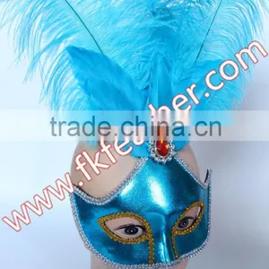 New Products 2016 Feather For Mask Goose Feather And Ostrich Feather Mask For Adult Sex Mask Wedding Supplies thumbnail-2