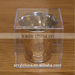 Gift Boxes 5 Sides Clear Acrylic Storage Cube Box Top Open thumbnail-3