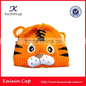 Customized Winter Fashion Cartoon Cute Little Tiger Beanie Hat thumbnail-1