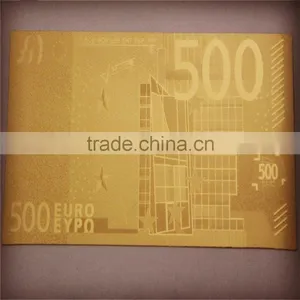 24k Gold Currency Notes Euro 500 Banknotes thumbnail-1