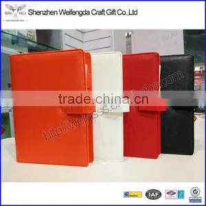 New Arrival A5 6-ring Binder Leather Notebook With Usb Flash Drive thumbnail-1