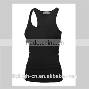 Ladies Summer Ribbed Spandex Racerback for Women thumbnail-1