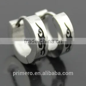 Men Women Stainless Steel Stud Earrings Small Circle Tattoo High Quality Fashion Jewelry thumbnail-6