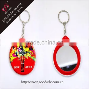 Wholesale Fine Quality Customized Multipurpose Mirror Key Rings gd Printed With Smile Face Quality Choice thumbnail-4