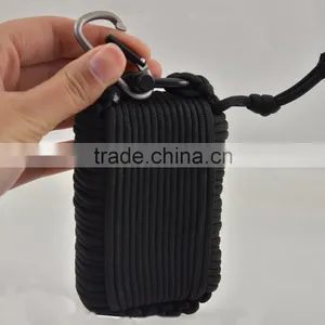 Paracord Emergency Outdoor Survival Kit With Carabiner thumbnail-4