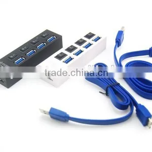 Computer 4 Ports 3.0 High Speed USB Hub With Swith Button thumbnail-3