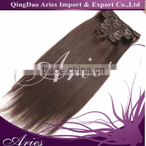Human Virgin CLip In Hair Extension Invisible thumbnail-2