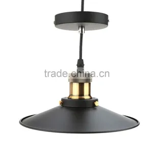 LIADA Retro Vintage E27 Lamp Base With 1.2m Wire Stainless Steel Pendant Light Countryside Lamp for Living Hall Ceiling thumbnail-4