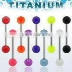 Bar With Acrylic UV Balls - 14g, 5/8", 6mm Balls thumbnail-1
