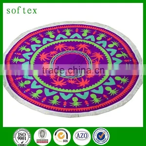 Low Moq Cheap Roundie Beach Towel With Fringe thumbnail-1