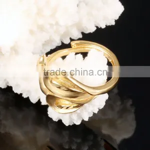 Wholesale Fashion Jewelry Special New Women Design Antique Gold Finger Ring thumbnail-4
