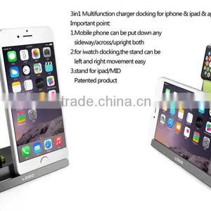 Golden Aluminium for Apple Watch Safe Charge Holder Stand Bracket/dock Build Cradle thumbnail-5