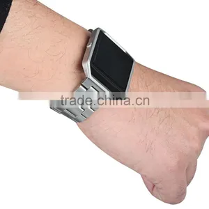 2016 New Style Luxury Stainless Steel Watch Band Strap Bracelet for Fitbit Blaze thumbnail-3