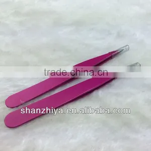 Coated Stainless Steel Eyebrow Tweezers thumbnail-1