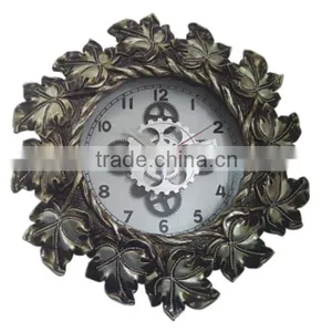 Retro Wall Gear Clock, Moving Gear Clock For Home Decoration thumbnail-1