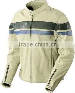 Mens Semi Motorbike Leather Jacket thumbnail-1