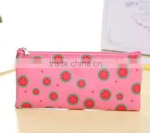 Promotion Fruit Watermelon Print Plain Canvas Pencil Case With Low Price thumbnail-3
