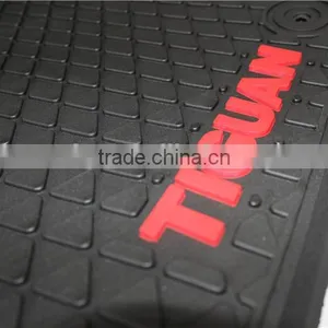 Car Floor Mats for All Weather Rubber 5pc Set Tactical Fit Black for VW TIGUAN thumbnail-4