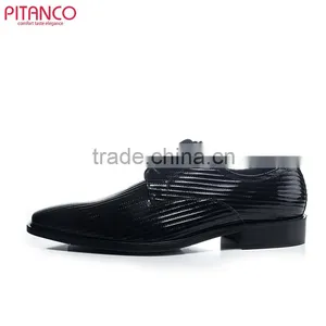 The Embossed Patent Leather Lace-up Men Dress Shoe thumbnail-2