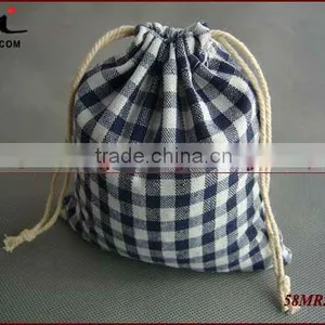Linen Cosmetic Bag,Cloth Drawstring Pouch Bags,cute Drawstring Bags thumbnail-4