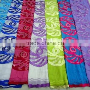 African Muslim Scarf for Women/embroidered Silk Scarf/shawl Scarf thumbnail-3
